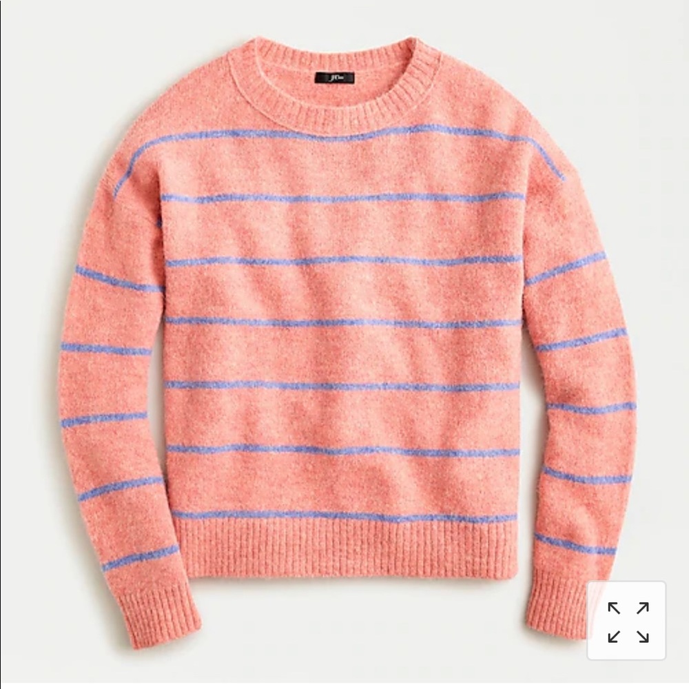 J crew stripe wool sweater